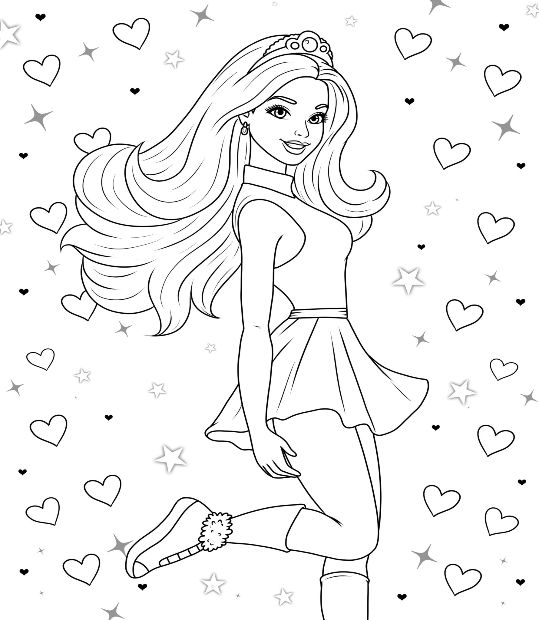 Free barbie Coloring Pages – Sweet kids home Free barbie Coloring Pages – Sweet kids home