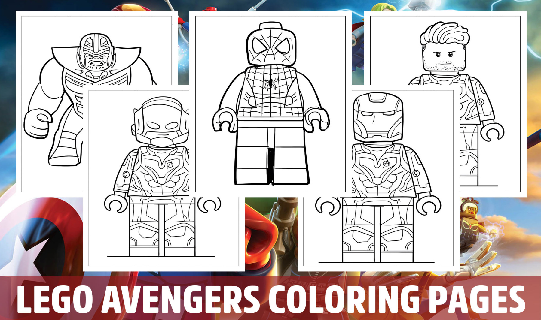 Lego Avengers Coloring Pages for Kids, Girls, Boys, Teens Birthday School Activity Lego Avengers Coloring Pages for Kids, Girls, Boys, Teens Birthday School Activity